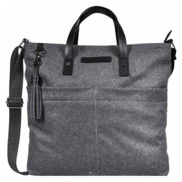 Sherpani Faith Ethos Collection Wool Satchel Slate Tote Bag - Picture 1 of 16